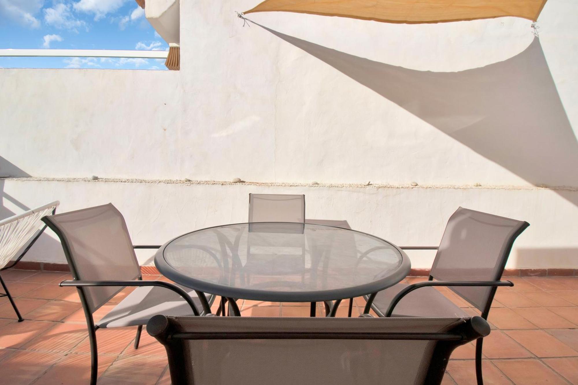 Duplex Estilo Boho Con Increible Terraza Y Vistas Al Mar En Estepona - Las Abejeras 609アパートメント エクステリア 写真